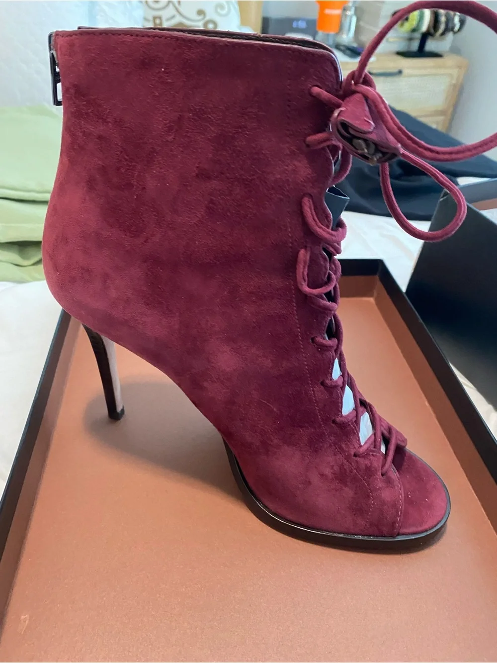 Coach gladiator peep toe